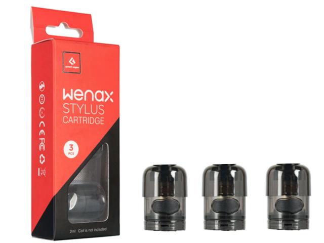 GeekVape WENAX STYLUS Cartridge 2ml - without coil (3 ανταλλακτικά)