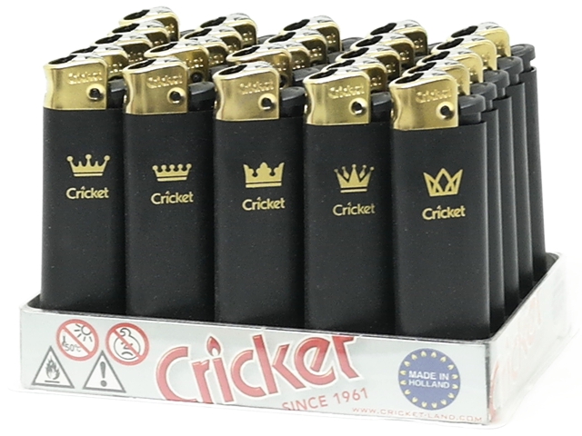12584 - Αναπτήρας Cricket Original Black MF μεγάλος (κουτί των 25)