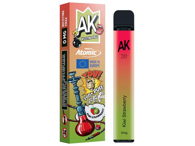 Ηλεκτρονικό τσιγάρο μιας χρήσης ATOMIC AROMA KING KIWI STRAWBERRY 2ml χωρίς νικοτίνη (ακτινίδιο και φράουλα)