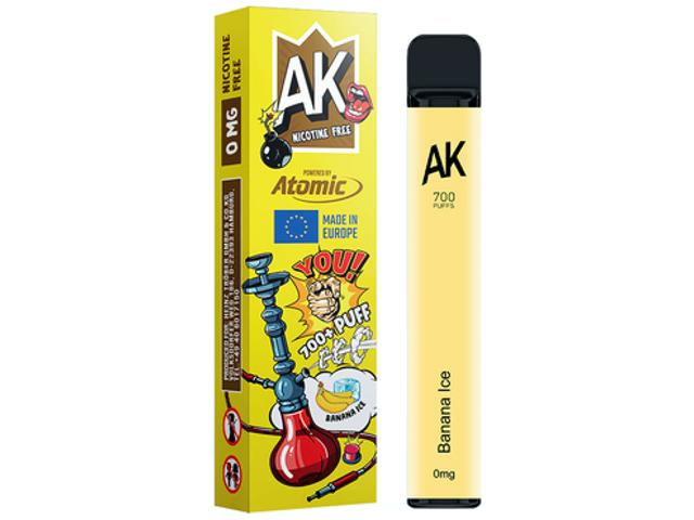 12712 - Ηλεκτρονικό τσιγάρο μιας χρήσης ATOMIC AROMA KING BANANA ICE 2ml χωρίς νικοτίνη (μπανάνα με πάγο)
