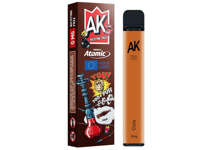 Ηλεκτρονικό τσιγάρο μιας χρήσης ATOMIC AROMA KING COLA 2ml χωρίς νικοτίνη (κόλα)
