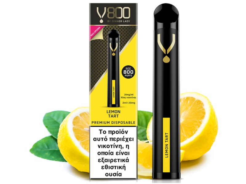 12831 -     DINNER LADY V800 2ml Disposable LEMON TART 20mg ( )