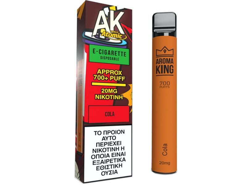 12861 - AK ATOMIC AROMA KING COLA με νικοτίνη 20mg (κόλα) 2ml Ηλεκτρονικό τσιγάρο μιας χρήσης