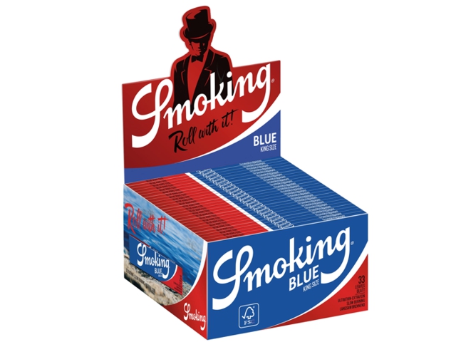 3027 - ����� �� 50 �������� �������� Smoking Blue ���� KING SIZE (���� 0.48 �� ���)