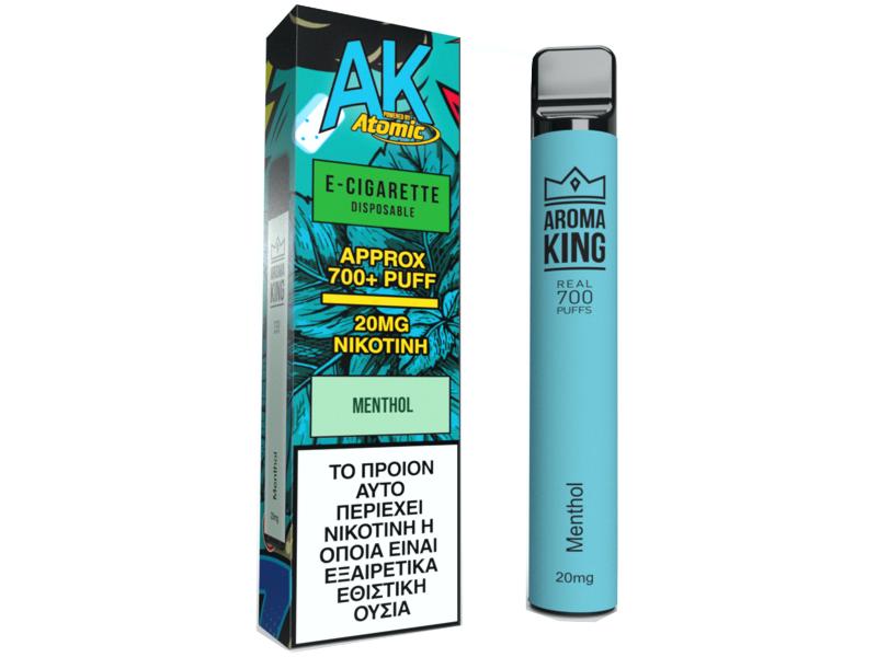 AK ATOMIC AROMA KING MENTHOL με νικοτίνη 20mg (μέντα) 2ml Ηλεκτρονικό τσιγάρο μιας χρήσης