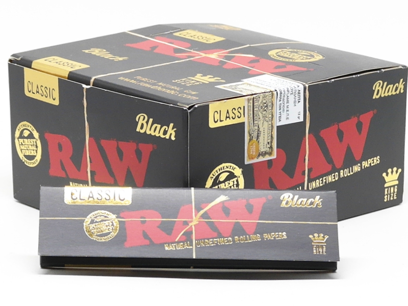 RAW BLACK King Size ΦΑΡΔΥ 32 φύλλα (κουτί 50τεμ)