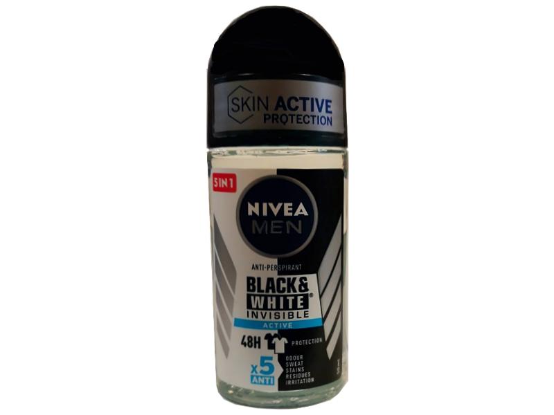 NIVEA BLACK & WHITE INVISIBLE Active Impact 5 in 1   Roll-on 50ml