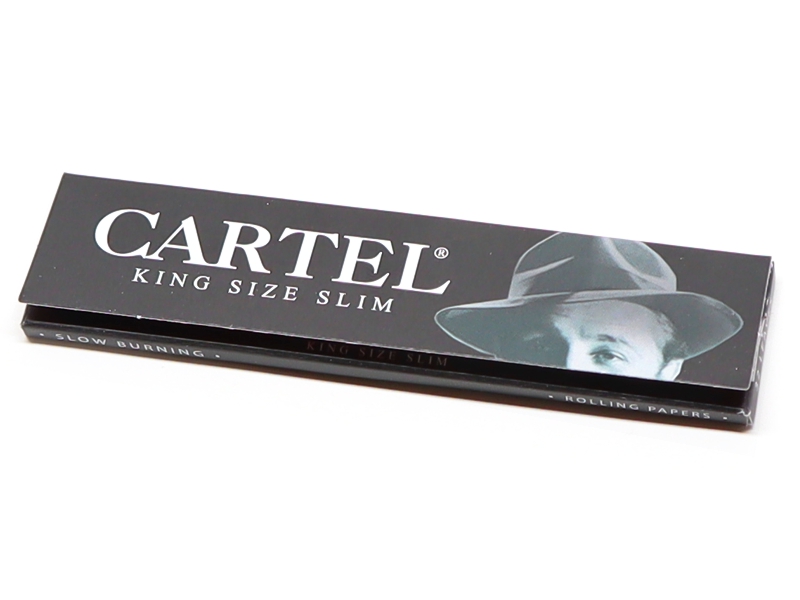 3184 - Χαρτάκια στριφτού Cartel Black King Size Slim 14gsm
