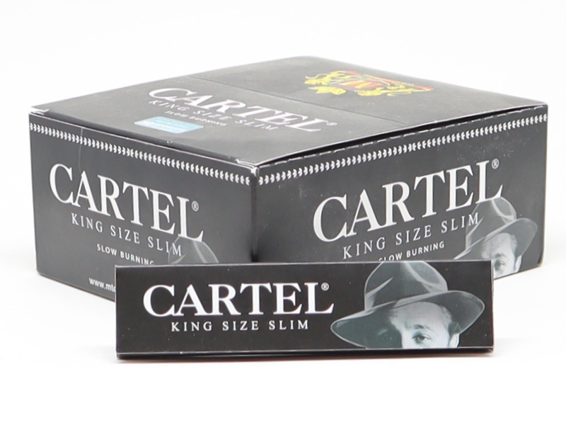   50   Cartel Black King Size Slim 14gsm