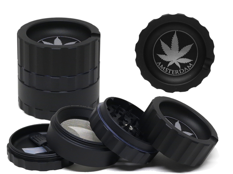   AMSTERDAM BLACK JK02BK ALUMINUM 4 parts 50mm