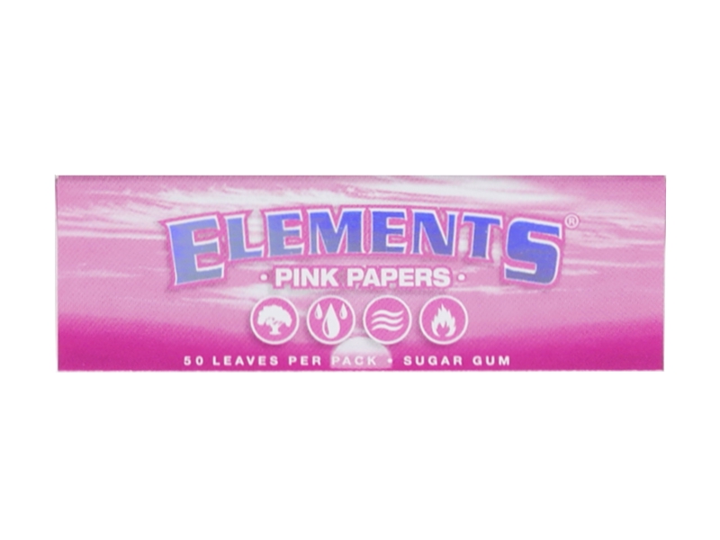 13115 - Χαρτάκια στριφτού ELEMENTS PINK 1,1/4 (ΜΕ 50 ΡΟΖ ΦΥΛΛΑ)