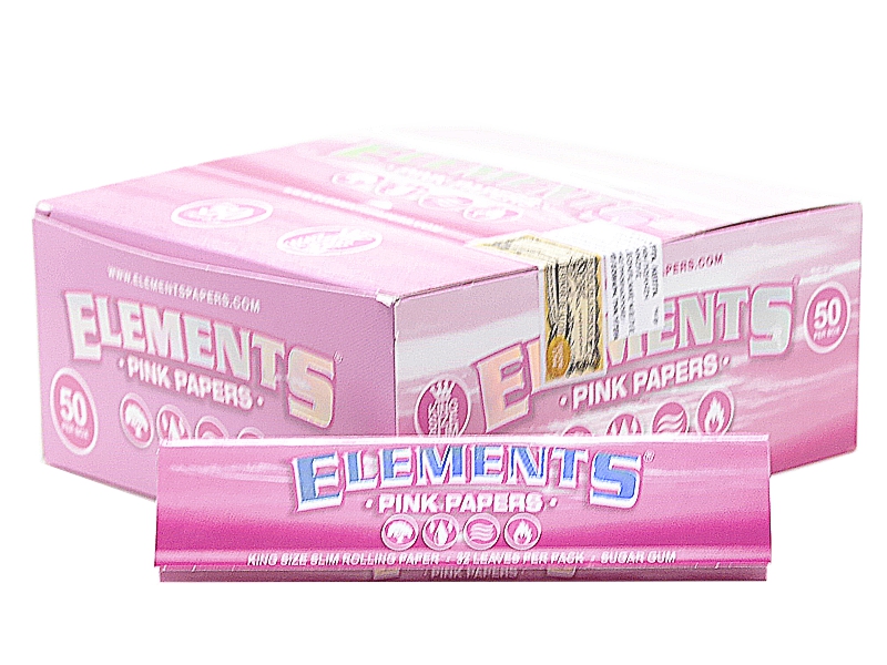   ELEMENTS PINK KING SIZE SLIM ( 32  )   50