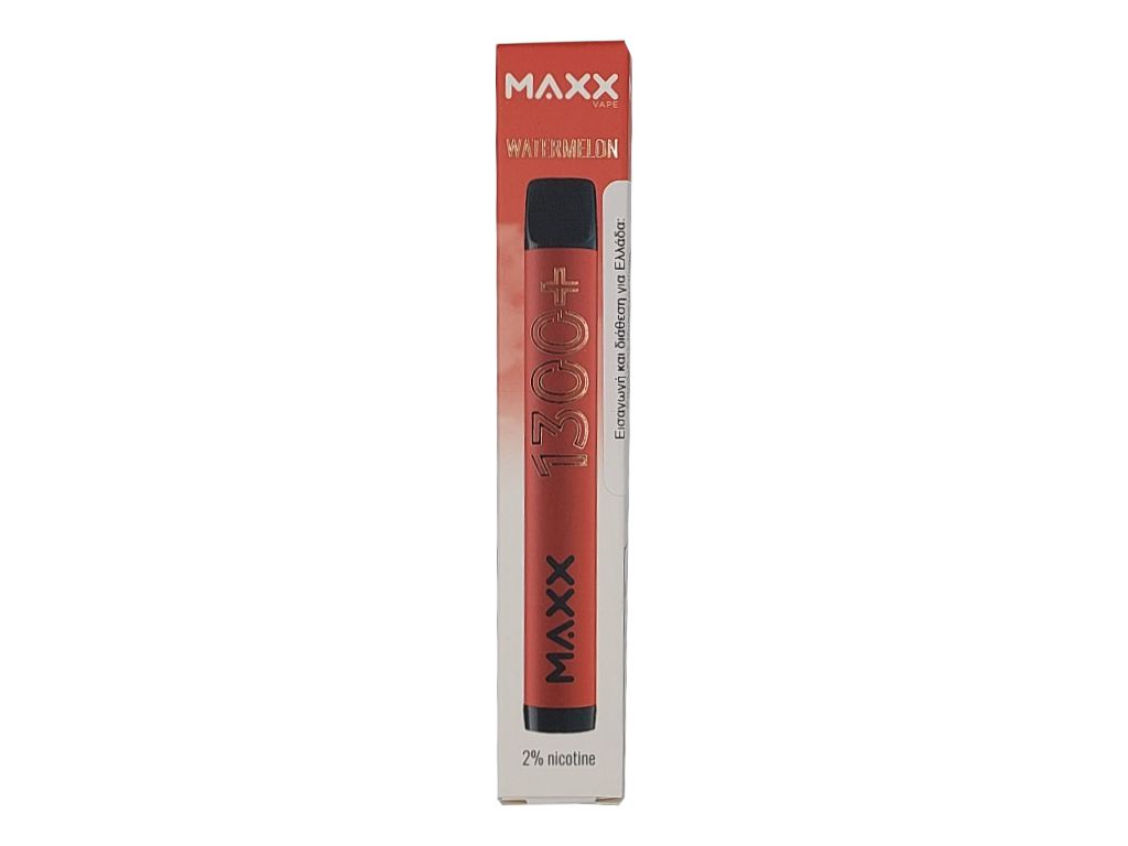 13143 - Ηλεκτρονικό τσιγάρο μιας χρήσης MAXX VAPE WATERMELON 2ml με νικοτίνη 20mg (καρπούζι)