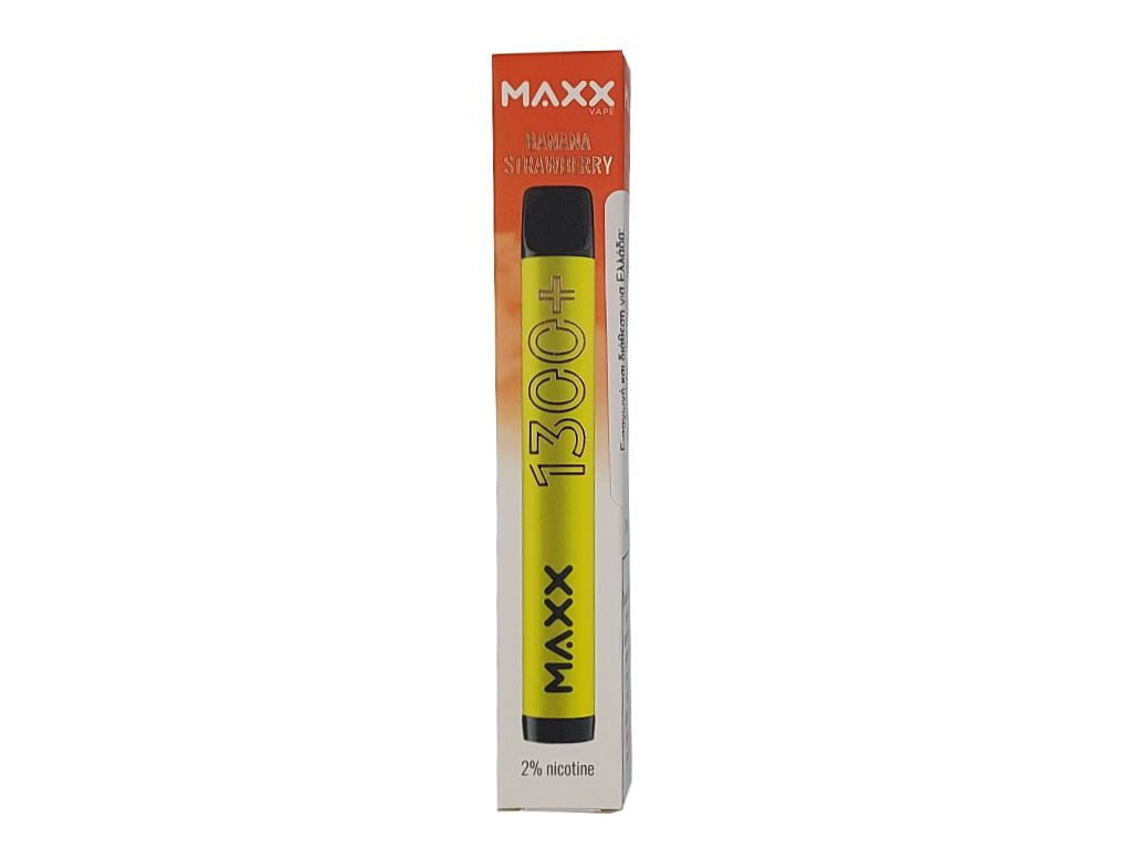 13144 - Ηλεκτρονικό τσιγάρο μιας χρήσης MAXX VAPE BANANA STRAWBERRY 2ml με νικοτίνη 20mg (μπανάνα και φράουλα)