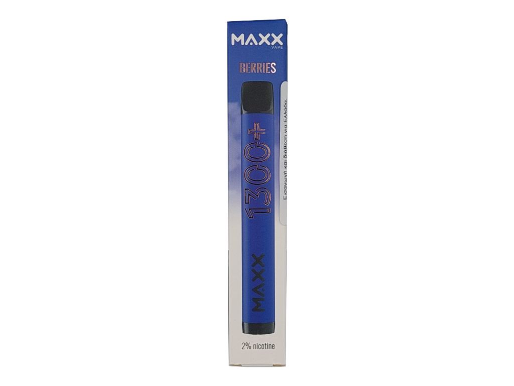 Ηλεκτρονικό τσιγάρο μιας χρήσης MAXX VAPE BERRIES 2ml με νικοτίνη 20mg (βατόμουρα)