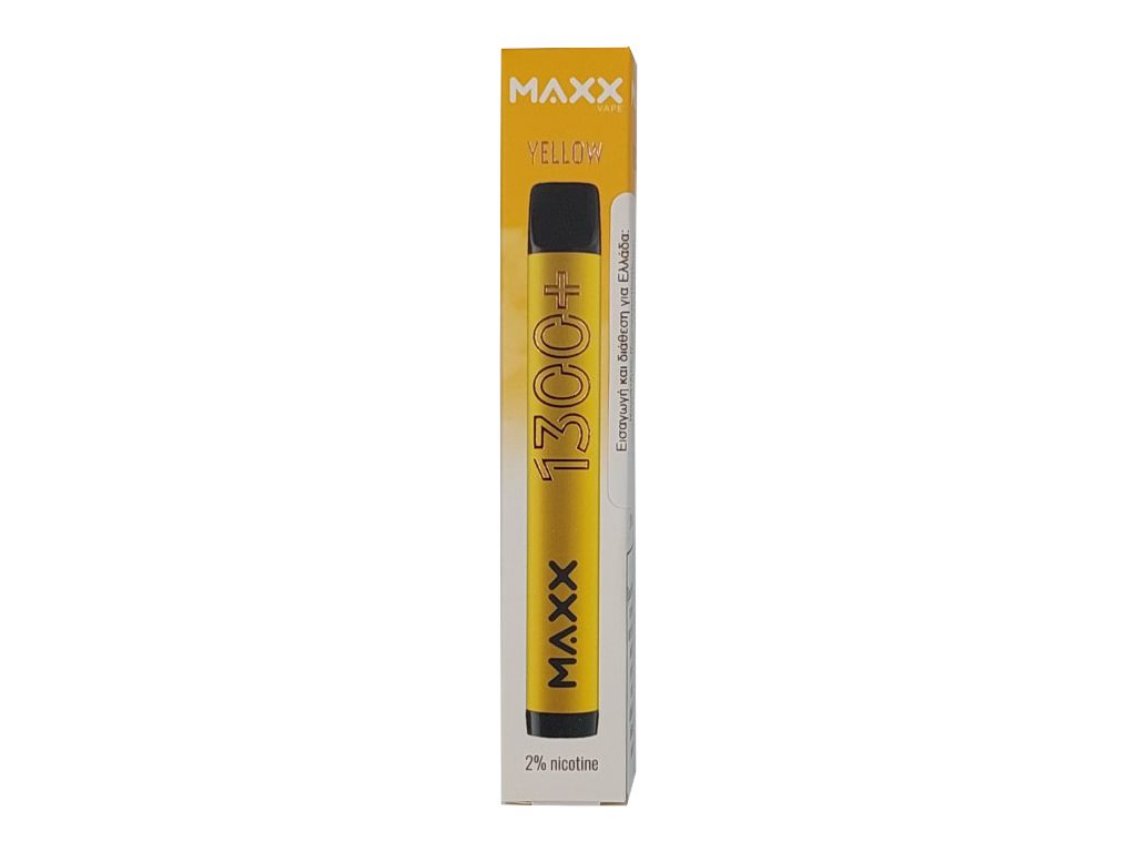 Ηλεκτρονικό τσιγάρο μιας χρήσης MAXX VAPE YELLOW MANGO 2ml με νικοτίνη 20mg (μάνγκο)