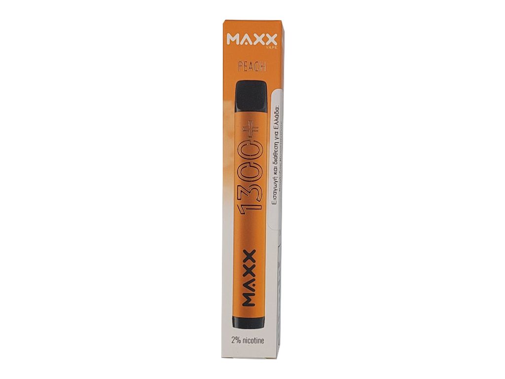 13150 - Ηλεκτρονικό τσιγάρο μιας χρήσης MAXX VAPE PEACH 2ml με νικοτίνη 20mg (ροδάκινο)