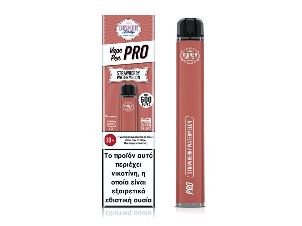     DINNER LADY VAPE PEN PRO 600 STRAWBERRY WATERMELON 20mg (  ) 2ml