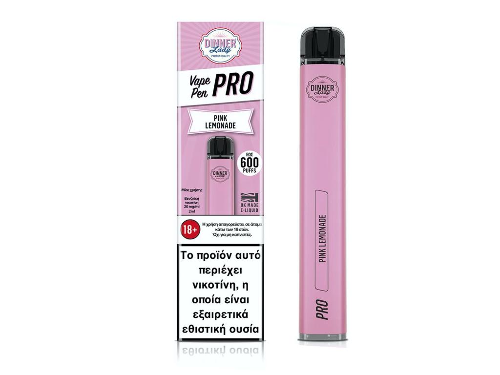     DINNER LADY VAPE PEN PRO 600 PINK LEMONADE 20mg (    ) 2ml