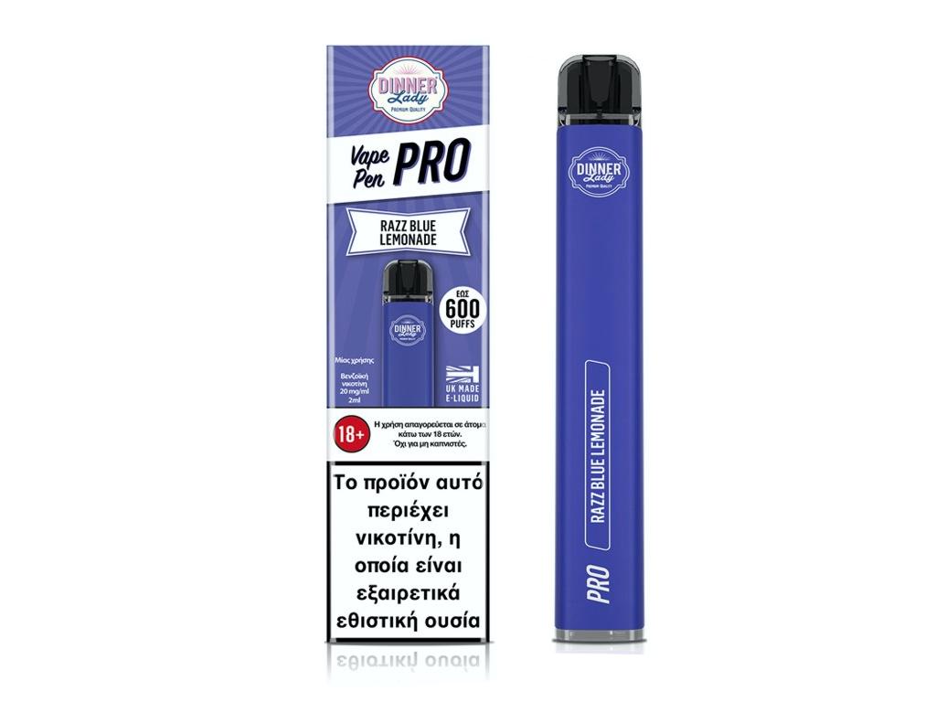     DINNER LADY VAPE PEN PRO 600 RAZZ BLUE LEMONADE 20mg (   ) 2ml