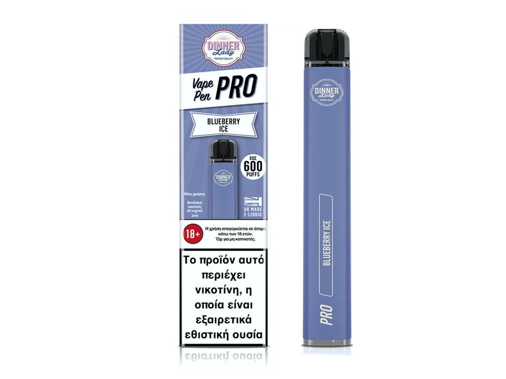 13363 -     DINNER LADY VAPE PEN PRO 600 BLUEBERRY ICE 20mg (  ) 2ml