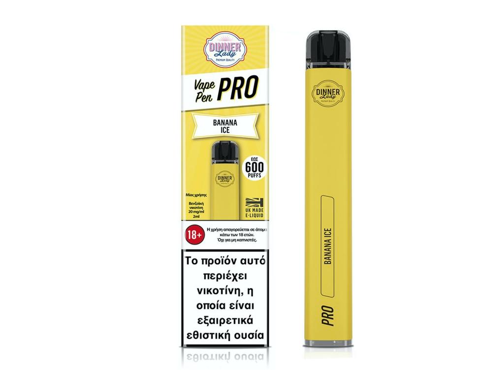     DINNER LADY VAPE PEN PRO 600 BANANA ICE 20mg (  ) 2ml