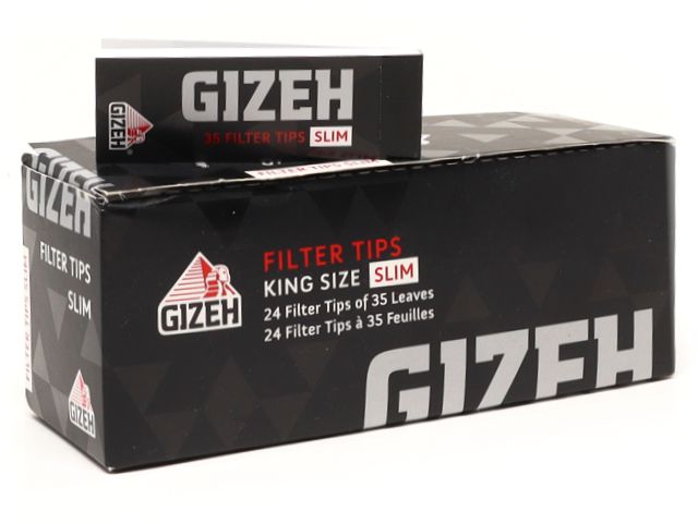 13388 - GIZEH BLACK FILTER TIPS SLIM  (  24)