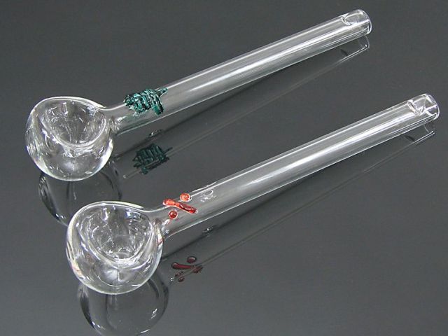 OIL PIPE 665-0203     GLASS BONG 13cm  2  (spoon vaporizer)