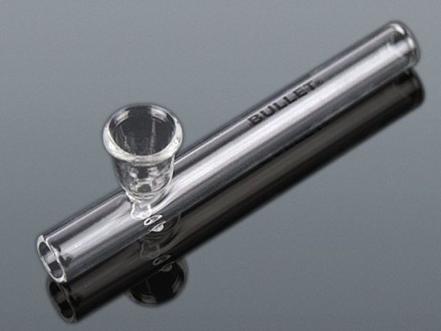 13464 - Πίπα Hemp Γυάλινη BULLET 665-0240 (2004) Glass Pipe με σίτα 150mm