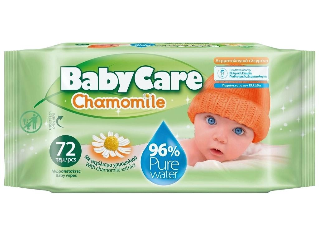Μωρομάντηλα BabyCare Chamomile - 1 * 72 Τεμ.