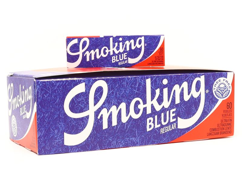 13508 - Smoking BLUE Tree Free Regular 60 Χαρτάκια Στριφτού (κουτί 50τεμ)