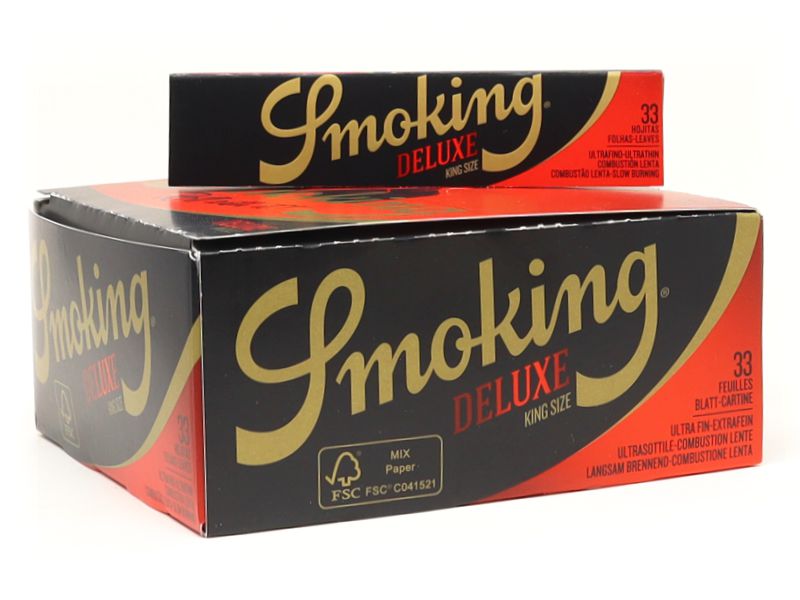 13522 - Smoking Deluxe King Size 33 Χαρτάκια Στριφτού (κουτί 50τεμ)
