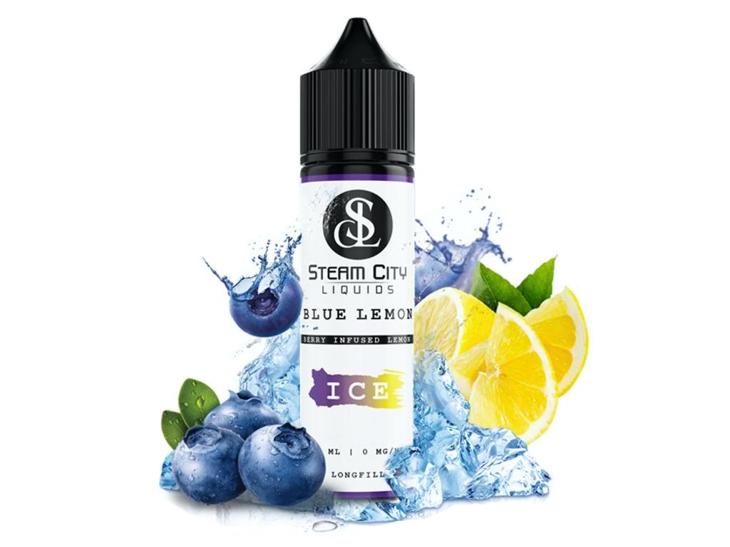 13542 - STEAM CITY BLUE LEMON FLAVOUR SHOT 12/60ML (  )