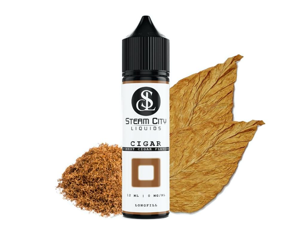 13547 - STEAM CITY CIGAR FLAVOUR SHOT 12/60ML ()