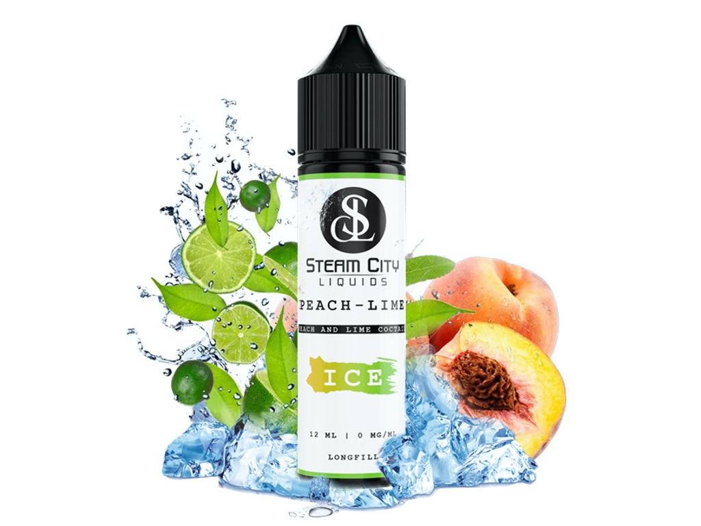 13553 - STEAM CITY PEACH LIME FLAVOUR SHOT 12/60ML (  )