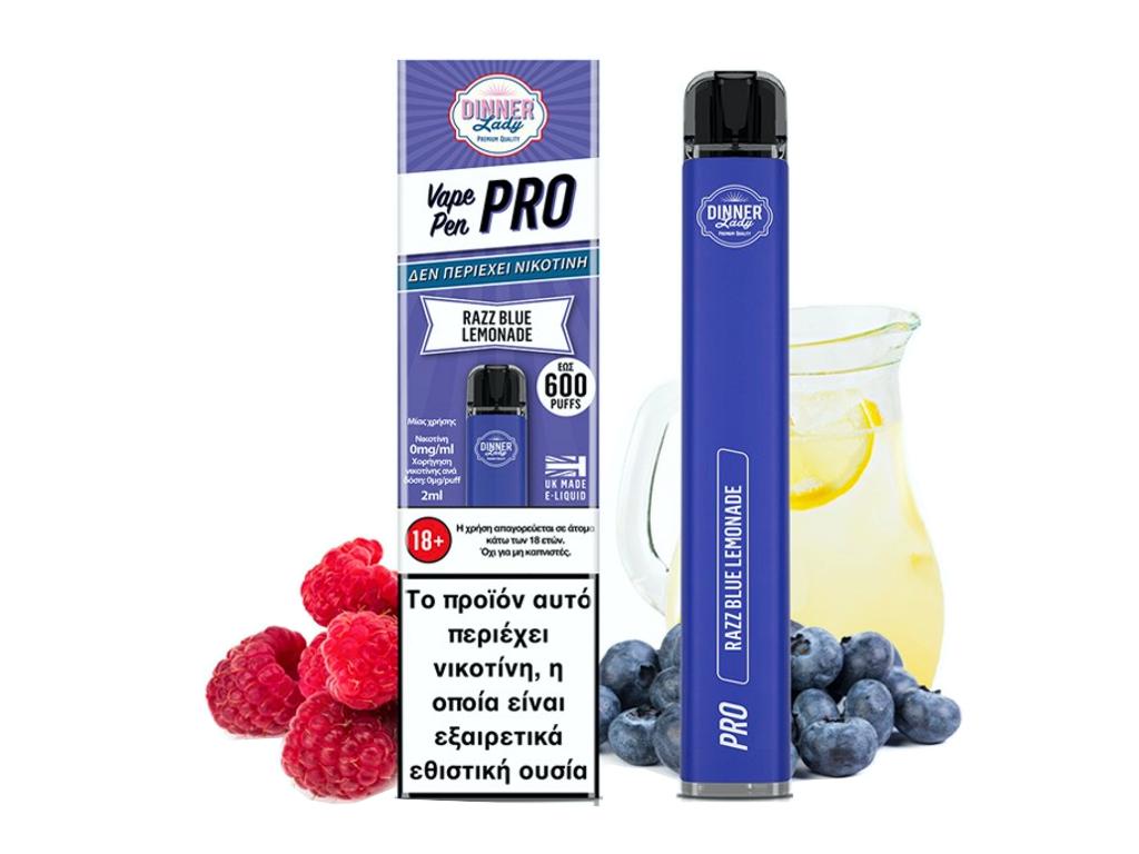     DINNER LADY VAPE PEN PRO 600 RAZZ BLUE LEMONADE   (  ) 2ml