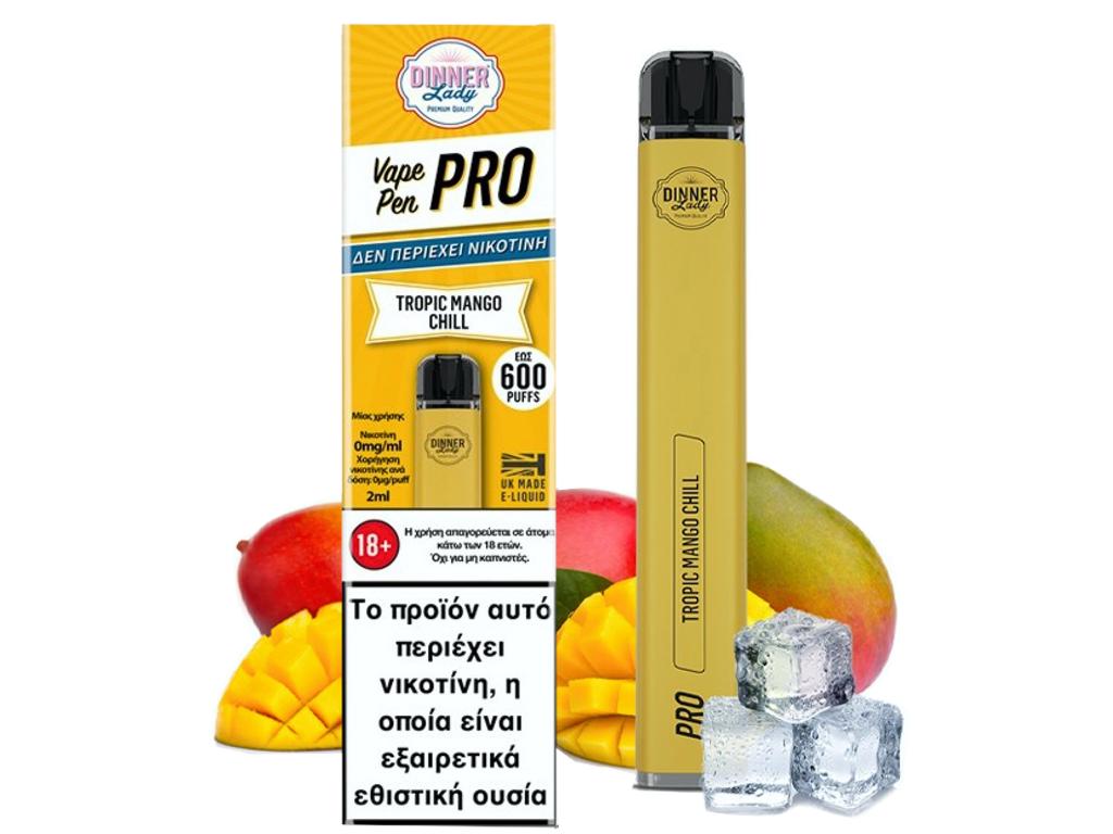 13594 -     DINNER LADY VAPE PEN PRO 600 TROPIC MANGO CHILL   () 2ml