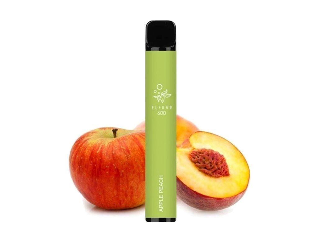 Ηλεκτρονικό τσιγάρο μιας χρήσης ELF BAR 600 APPLE PEACH 20mg (μήλο και ροδάκινο) 2ml
