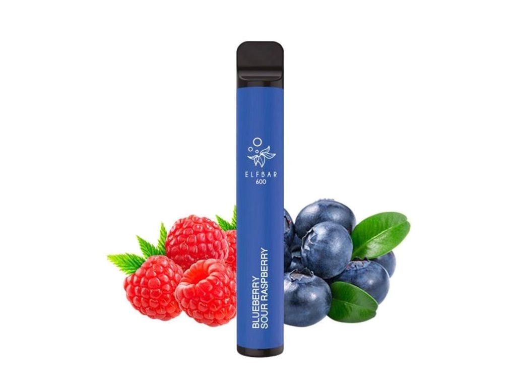     ELF BAR 600 BLUEBERRY SOUR RASPBERRY 20mg (   ) 2ml