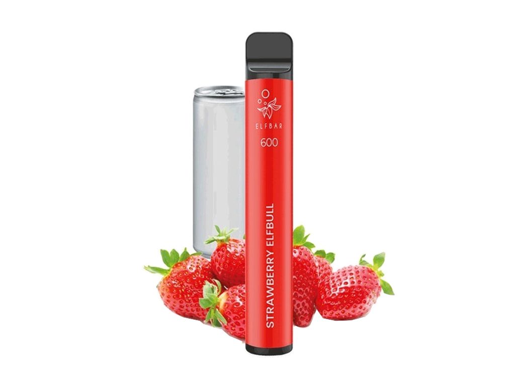     ELF BAR 600 ELFBULL STRAWBERRY  20mg (   ) 2ml