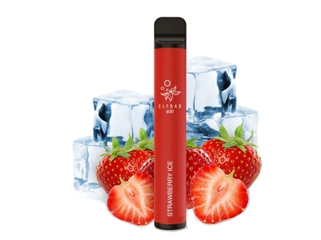     ELF BAR 600 STRAWBERRY ICE 20mg (  ) 2ml
