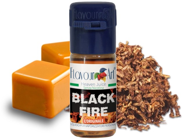 3497 - FlavourArt BLACK FIRE (καπνικό με επίγευση καραμέλα) 10 ml