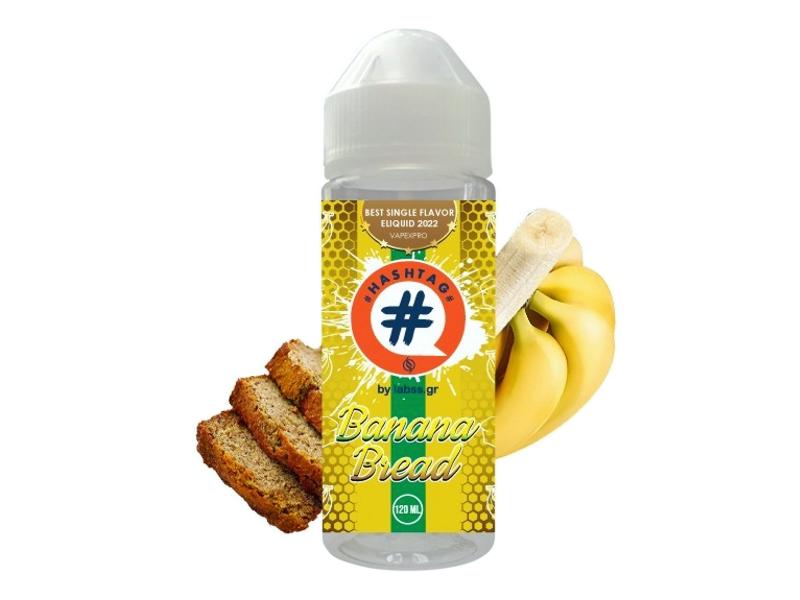 HASHTAG FLAVORSHOTS BANANA BREAD Shake and Vape 24/120ML (κέικ μπανάνας)