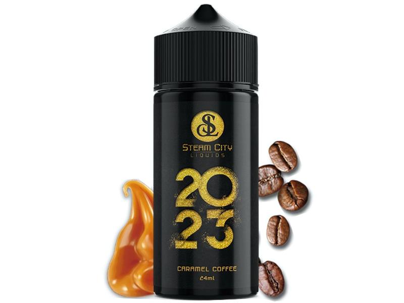 STEAM CITY 2023 CARAMEL COFFEE FLAVOUR SHOT 24/120ML (  )