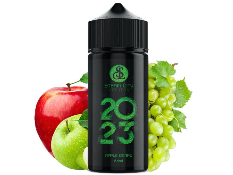 13649 - STEAM CITY 2023 APPLE GRAPE FLAVOUR SHOT 24/120ML (  )