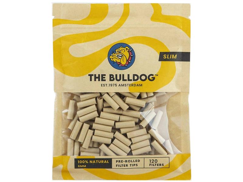 13661 - THE BULLDOG Pre-rolled Filter Tips 6mm SLIM 120 