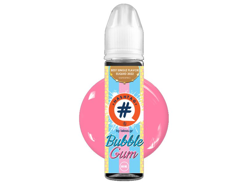 13671 - HASHTAG FLAVORSHOTS BUBBLEGUM Shake and Vape 12/60ML ()