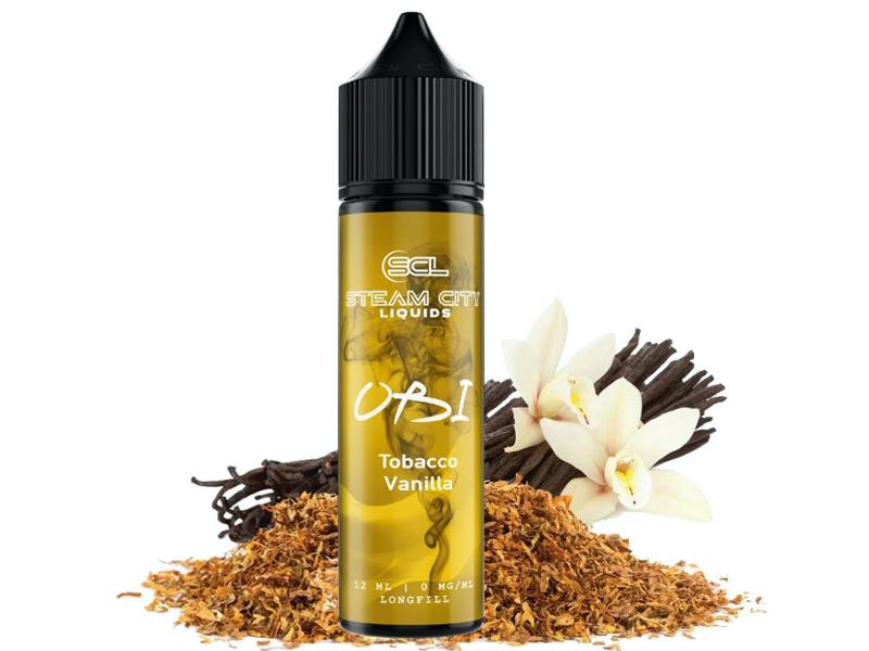 13718 - STEAM CITY OBI TOBACCO VANILLA FLAVOUR SHOT 12/60ML (  )