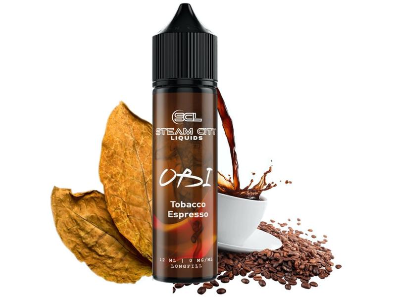 13719 - STEAM CITY OBI TOBACCO ESPRESSO FLAVOUR SHOT 12/60ML (  )