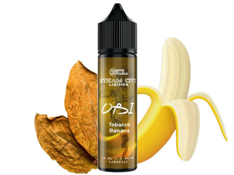 STEAM CITY OBI TOBACCO BANANA FLAVOUR SHOT 12/60ML (  )